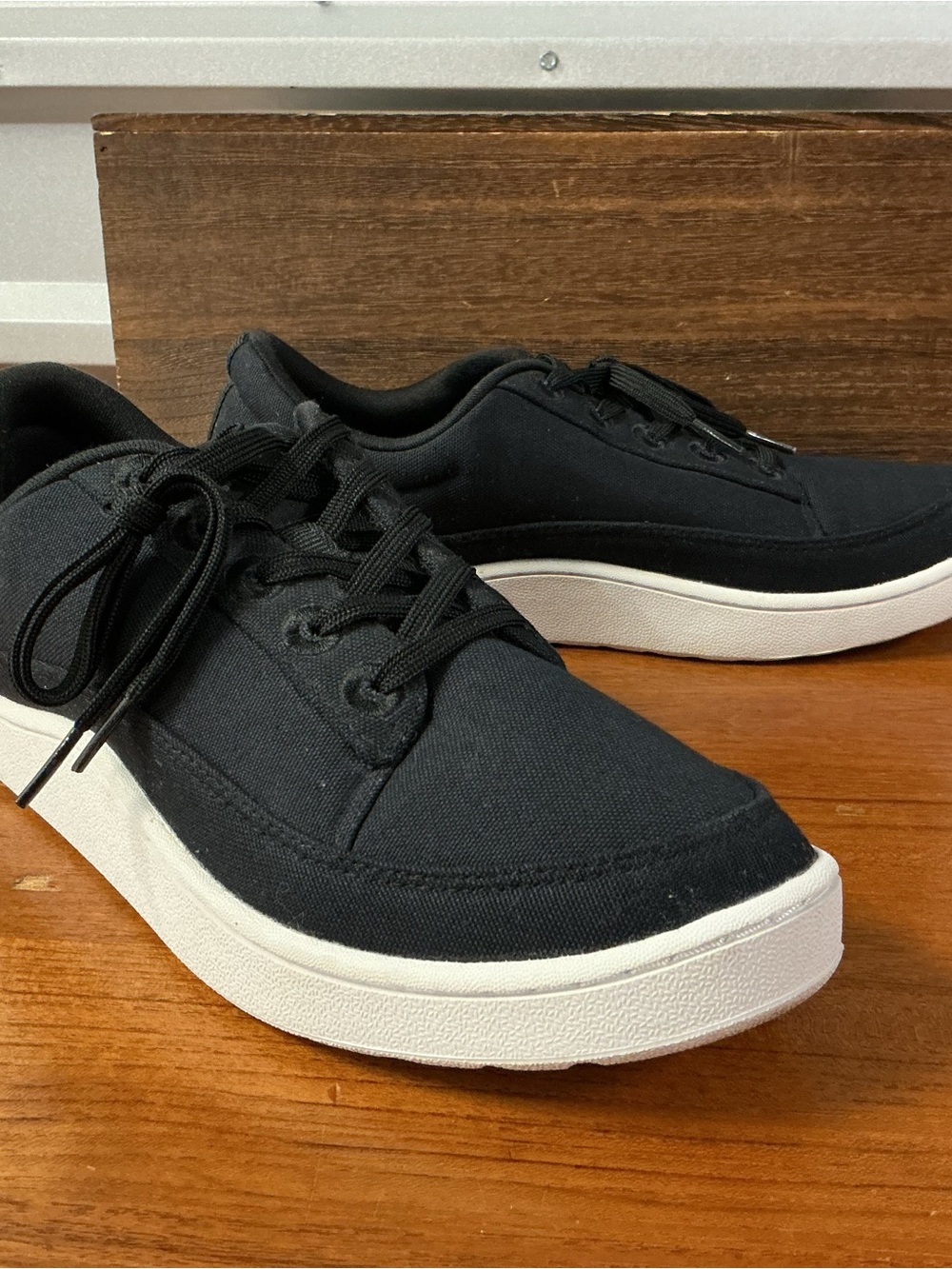 Allbirds Men Canvas Pacers Black Lace Up Comfort Sneaker Size 10